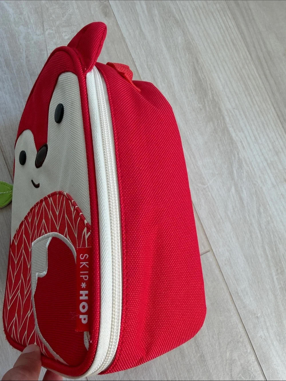 Skip Hop Red and Cream Insulated Fox Lunch Tote/Bag for Kids